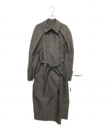 IRENE（アイレネ）の古着「マイクロギンガムチェックコート」｜グレー