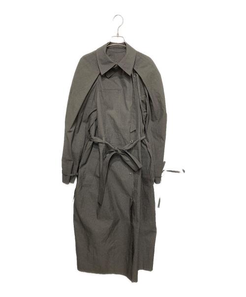 IRENE（アイレネ）IRENE (アイレネ) マイクロギンガムチェックコート グレー サイズ:36の古着・服飾アイテム