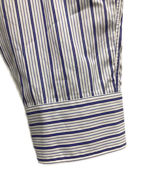 COMME des GARCONS SHIRT（コムデギャルソンシャツ）COMME des GARCONS SHIRT (コムデギャルソンシャツ) STRIPE ZIPPER ON L/S SHIRT ネイビー サイズ:Sの古着・服飾アイテム