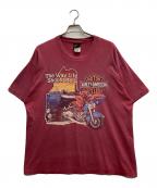 HARLEY-DAVIDSONハーレーダビッドソン）の古着「90`SロブスターバイクTEE」｜レッド
