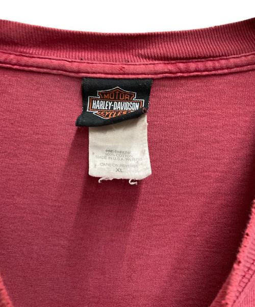 HARLEY-DAVIDSON（ハーレーダビッドソン）HARLEY-DAVIDSON (ハーレーダビッドソン) 90`SロブスターバイクTEE レッド サイズ:XLの古着・服飾アイテム