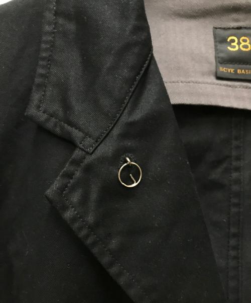 SCYEBASICS（サイベーシックス）SCYEBASICS (サイベーシックス) San Joaquin Cotton Blazer ブラック サイズ:38の古着・服飾アイテム