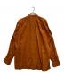 ISSEY MIYAKE MEN (イッセイミヤケメン) バンドカラープリーツシャツ オレンジ サイズ:3：13000円
