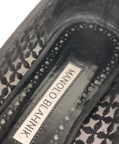 Manolo Blahnik（マノロブラニク）Manolo Blahnik (マノロブラニク) メッシュパンプス ブラック サイズ:36の古着・服飾アイテム