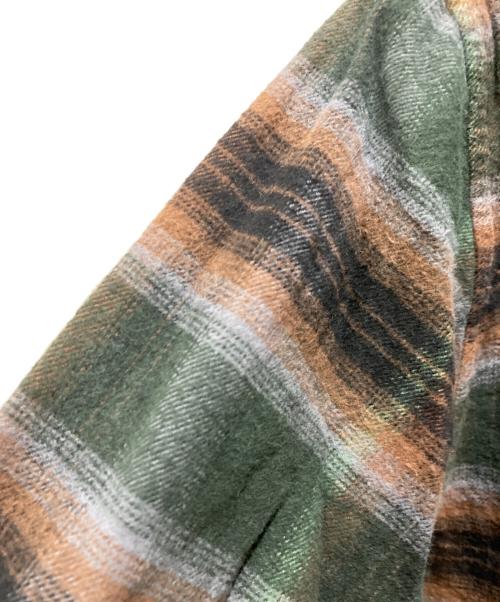 SUPREME（シュプリーム）Supreme (シュプリーム) Shadow Plaid Flannel Zip Up Shirt ブラウン×グリーン サイズ:Ⅿの古着・服飾アイテム