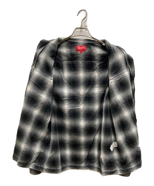 SUPREME（シュプリーム）Supreme (シュプリーム) Shadow Plaid Zip Front Shirt グレー サイズ:Mの古着・服飾アイテム