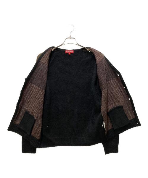 SUPREME（シュプリーム）Supreme (シュプリーム) Brushed Grid Cardigan ブラック サイズ:Mの古着・服飾アイテム