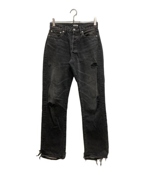 INSCRIRE（アンスクリア）INSCRIRE (アンスクリア) Straight destroyed 5pk pants グレー サイズ:29の古着・服飾アイテム