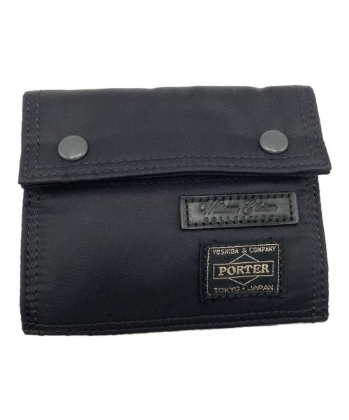 PORTER（ポーター）PORTER (ポーター) WILLIAM GIBSON (ウィリアム ギブスン) 3つ折り財布 TANKER ネイビーの古着・服飾アイテム