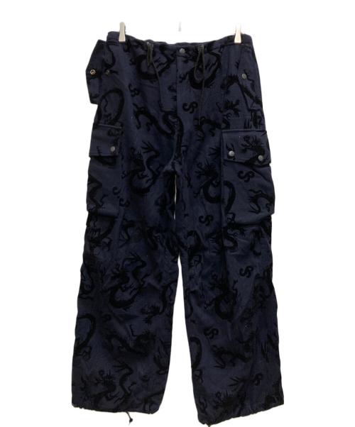 Needles（ニードルズ）Needles (ニードルズ) SASQUATCHfabrix. (サスクワッチファブリックス) Field Pant  Flying Dragon ネイビー サイズ:Ⅿの古着・服飾アイテム