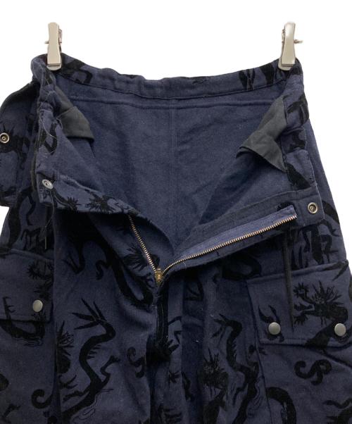 Needles（ニードルズ）Needles (ニードルズ) SASQUATCHfabrix. (サスクワッチファブリックス) Field Pant  Flying Dragon ネイビー サイズ:Ⅿの古着・服飾アイテム