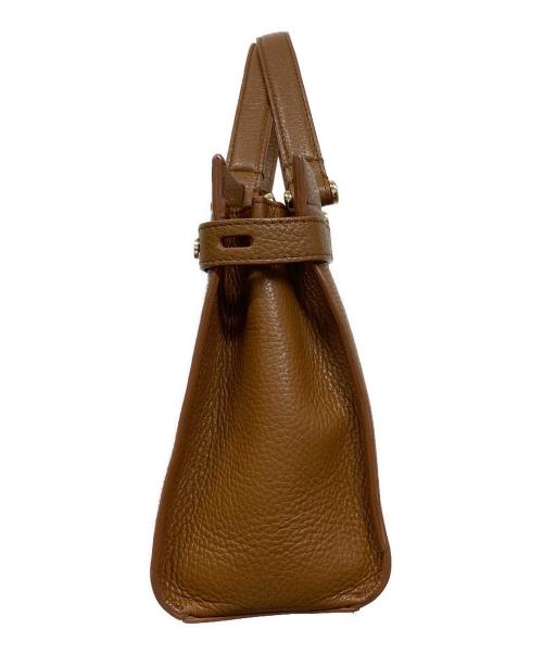 FURLA（フルラ）FURLA (フルラ) パンチング2WAYバッグ ブラウンの古着・服飾アイテム
