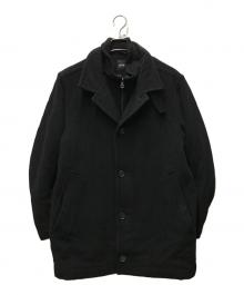 BOSS HUGO BOSS（ボス ヒューゴボス）の古着「カシミヤウールスタンドカラージャケット」｜ブラック
