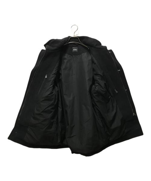 BOSS HUGO BOSS（ボス ヒューゴボス）BOSS HUGO BOSS (ボス ヒューゴボス) カシミヤウールスタンドカラージャケット ブラック サイズ:46の古着・服飾アイテム
