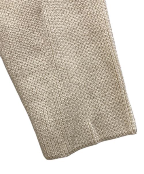 Noble（ノーブル）Noble (ノーブル) フロントジップボートネックニット アイボリー サイズ:FREEの古着・服飾アイテム