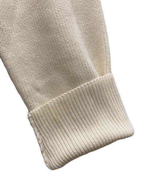 Noble（ノーブル）Noble (ノーブル) フロントジップボートネックニット アイボリー サイズ:FREEの古着・服飾アイテム