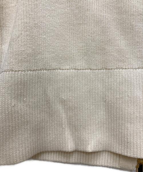 Noble（ノーブル）Noble (ノーブル) フロントジップボートネックニット アイボリー サイズ:FREEの古着・服飾アイテム