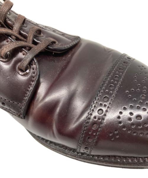 Alden（オールデン）Alden (オールデン) パンチドキャップトゥブーツ バーガンディー サイズ:US 10 1/2　Mの古着・服飾アイテム