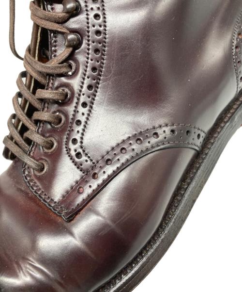 Alden（オールデン）Alden (オールデン) パンチドキャップトゥブーツ バーガンディー サイズ:US 10 1/2　Mの古着・服飾アイテム