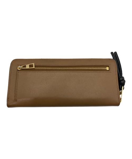 LOEWE（ロエベ）LOEWE (ロエベ) ノット ジップアラウンド ウォレット ブラウンの古着・服飾アイテム