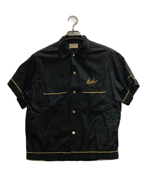 Hilton（ヒルトン）Hilton (ヒルトン) 60sボーリングシャツ ブラック サイズ:Ⅿの古着・服飾アイテム