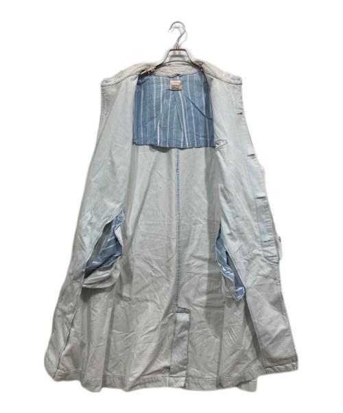 UNION BAY（ユニオンベイ）UNION BAY (ユニオンベイ) 90’s コットンステンカラーコート ブルー サイズ:Mの古着・服飾アイテム