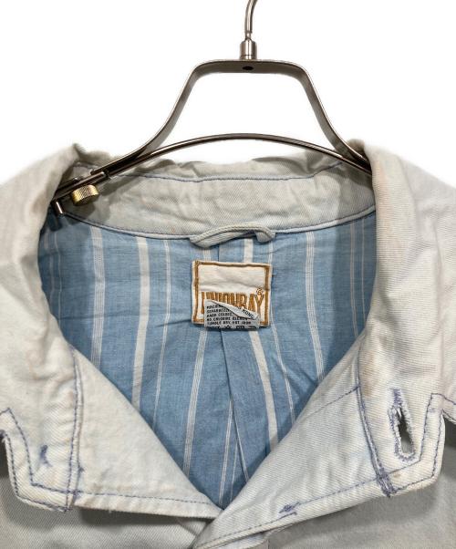 UNION BAY（ユニオンベイ）UNION BAY (ユニオンベイ) 90’s コットンステンカラーコート ブルー サイズ:Mの古着・服飾アイテム