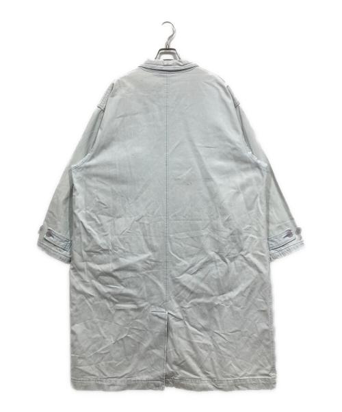 UNION BAY（ユニオンベイ）UNION BAY (ユニオンベイ) 90’s コットンステンカラーコート ブルー サイズ:Mの古着・服飾アイテム