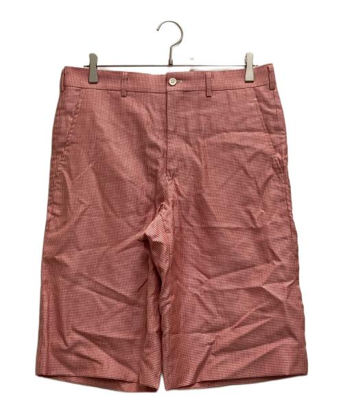 COMME des GARCONS HOMME PLUS（コムデギャルソンオムプリュス）COMME des GARCONS HOMME PLUS (コムデギャルソンオムプリュス) 千鳥柄ウールショーツ レッド サイズ:Ⅿの古着・服飾アイテム