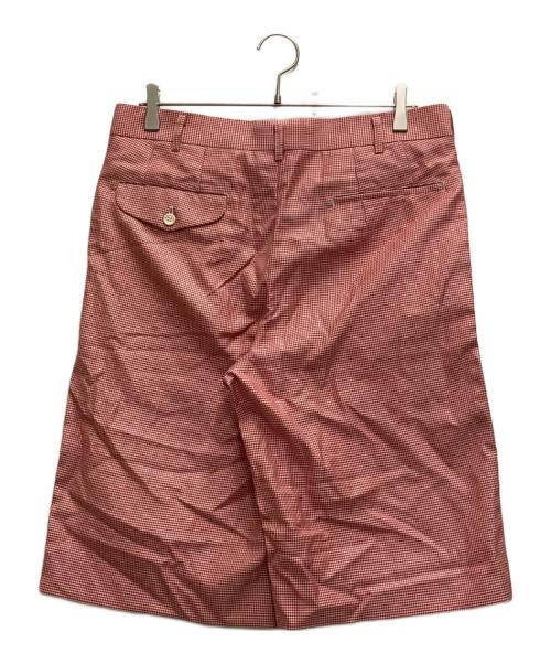 COMME des GARCONS HOMME PLUS（コムデギャルソンオムプリュス）COMME des GARCONS HOMME PLUS (コムデギャルソンオムプリュス) 千鳥柄ウールショーツ レッド サイズ:Ⅿの古着・服飾アイテム