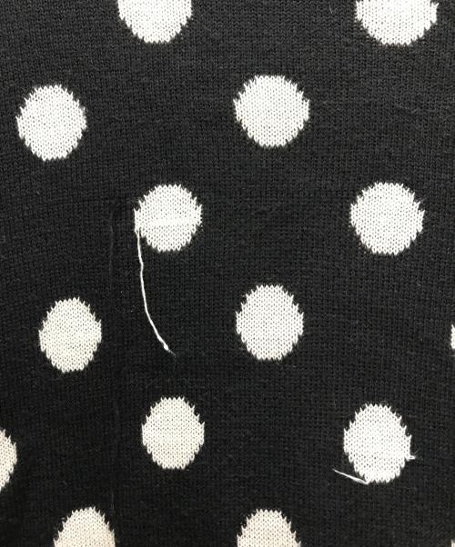 WACKO MARIA（ワコマリア）WACKO MARIA (ワコマリア) ドットカーディガン ブラック×ホワイト サイズ:Lの古着・服飾アイテム
