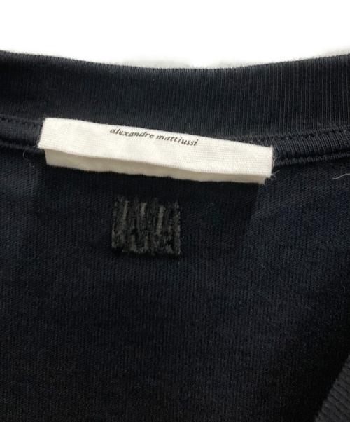 AMI Alexandre Mattiussi（アミアレクサンドルマテュッシ）AMI Alexandre Mattiussi (アミアレクサンドルマテュッシ) ハートロゴ入り長袖Tシャツ ブラック サイズ:Sの古着・服飾アイテム