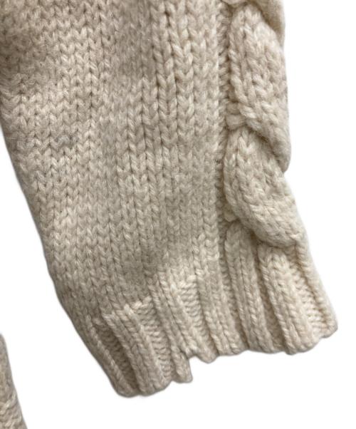 MM6 Maison Margiela（エムエムシックスメゾンマルジェラ）MM6 Maison Margiela (エムエムシックスメゾンマルジェラ) oversized distressed sweater ベージュ サイズ:Ⅿの古着・服飾アイテム