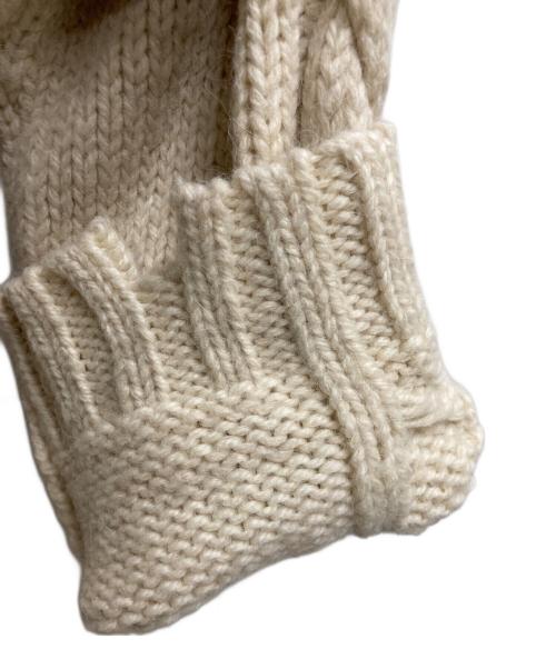 MM6 Maison Margiela（エムエムシックスメゾンマルジェラ）MM6 Maison Margiela (エムエムシックスメゾンマルジェラ) oversized distressed sweater ベージュ サイズ:Ⅿの古着・服飾アイテム