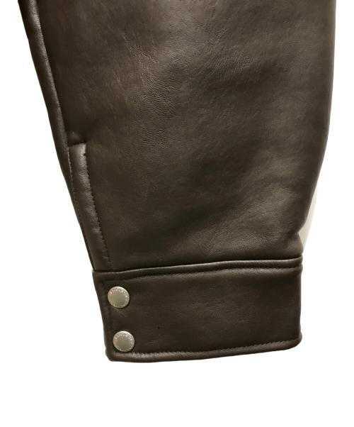 Y. PROJECT（ワイプロジェクト）Y. PROJECT (ワイプロジェクト) エコムートンライダースジャケット ブラウン サイズ:Ⅼの古着・服飾アイテム