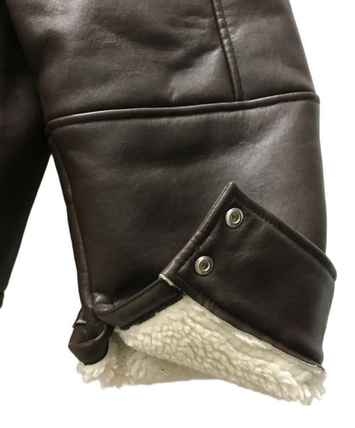 Y. PROJECT（ワイプロジェクト）Y. PROJECT (ワイプロジェクト) エコムートンライダースジャケット ブラウン サイズ:Ⅼの古着・服飾アイテム