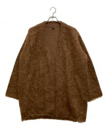 ATON（エイトン）の古着「MOHAIR SHAGGY OVERSIZED CARDIGAN」｜ブラウン