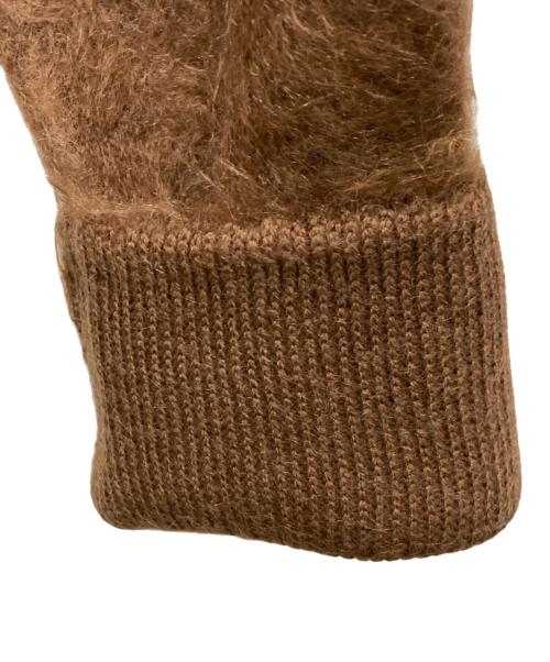 ATON（エイトン）ATON (エイトン) MOHAIR SHAGGY OVERSIZED CARDIGAN ブラウン サイズ:02の古着・服飾アイテム