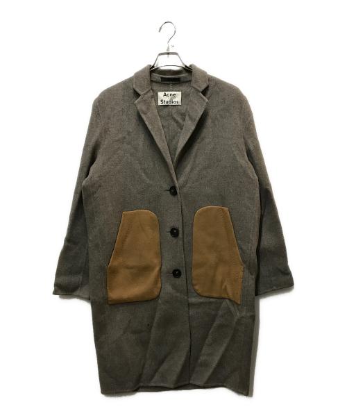 Acne studios（アクネ ストゥディオス）Acne studios (アクネ ストゥディオス) テーラードングコート グレー サイズ:32の古着・服飾アイテム
