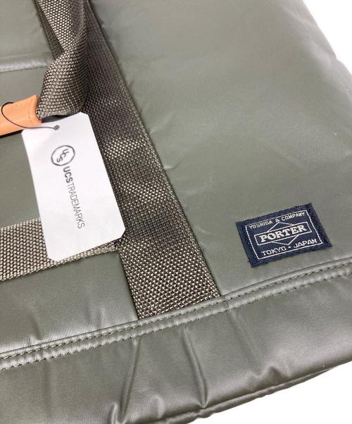 UCS（ユーシーエス）UCS (ユーシーエス) LOWERCASE (ロウワーケース) PORTER (ポーター) トリプルコラボトートバッグ カーキの古着・服飾アイテム