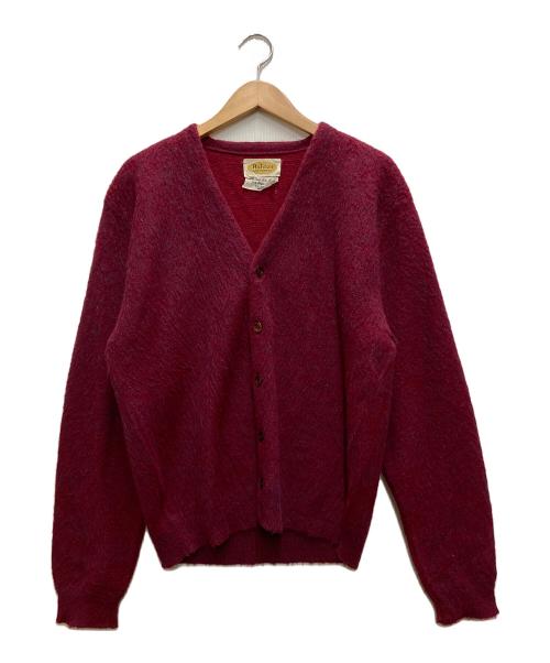 Ashton（アシュトン）ASHTON (アシュトン) 60`Sモヘアカーディガン レッド サイズ:不明の古着・服飾アイテム