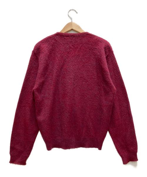 Ashton（アシュトン）ASHTON (アシュトン) 60`Sモヘアカーディガン レッド サイズ:不明の古着・服飾アイテム