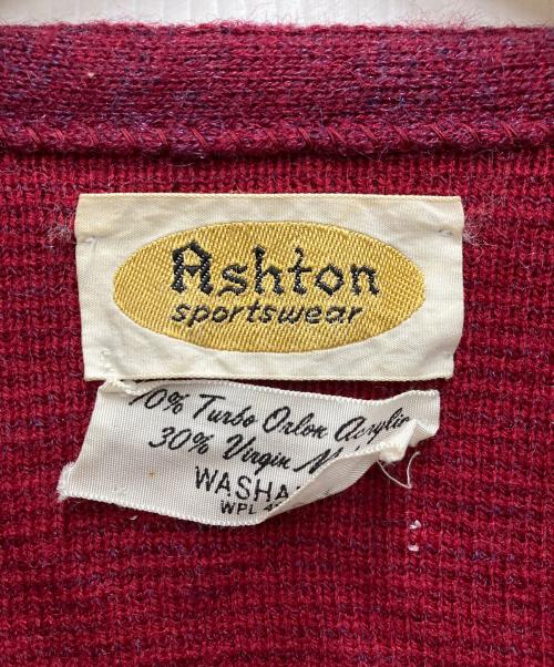 Ashton（アシュトン）ASHTON (アシュトン) 60`Sモヘアカーディガン レッド サイズ:不明の古着・服飾アイテム