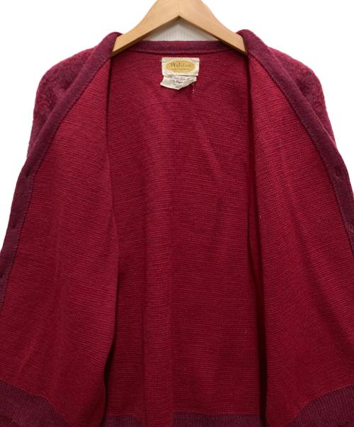 Ashton（アシュトン）ASHTON (アシュトン) 60`Sモヘアカーディガン レッド サイズ:不明の古着・服飾アイテム