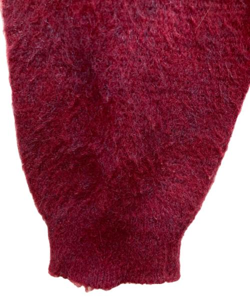 Ashton（アシュトン）ASHTON (アシュトン) 60`Sモヘアカーディガン レッド サイズ:不明の古着・服飾アイテム