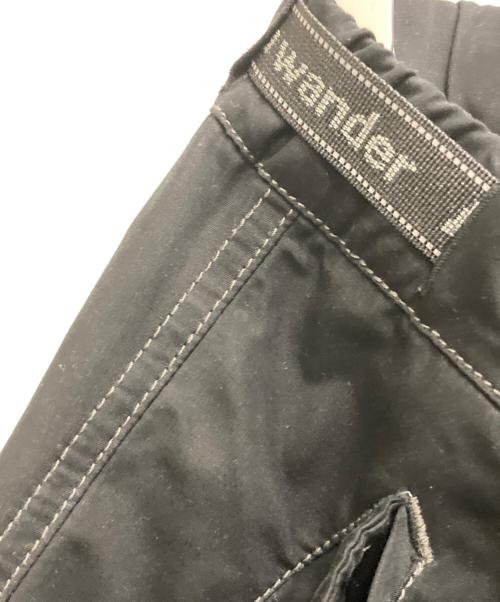andwander（アンドワンダー）andwander (アンドワンダー) ベルテッドジョガーパンツ ブラック サイズ:Ⅿの古着・服飾アイテム
