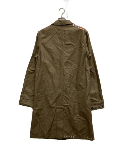 Acne studios（アクネ ストゥディオス）ACNE STUDIOS (アクネ ストゥディオス) アイレットトリムコート カーキ サイズ:48の古着・服飾アイテム