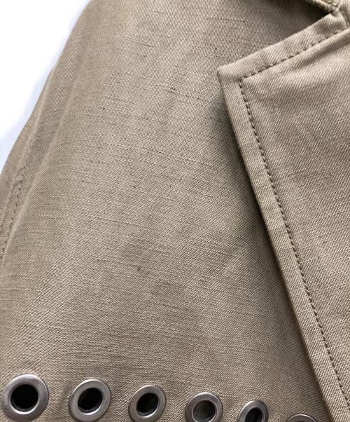 Acne studios（アクネ ストゥディオス）ACNE STUDIOS (アクネ ストゥディオス) アイレットトリムコート カーキ サイズ:48の古着・服飾アイテム