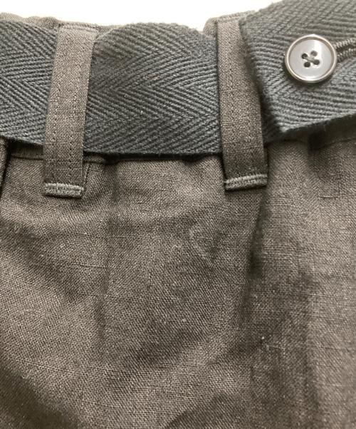 GROUND Y（グラウンドワイ）GROUND Y (グラウンドワイ) リネンハーフパンツ ブラック サイズ:3の古着・服飾アイテム