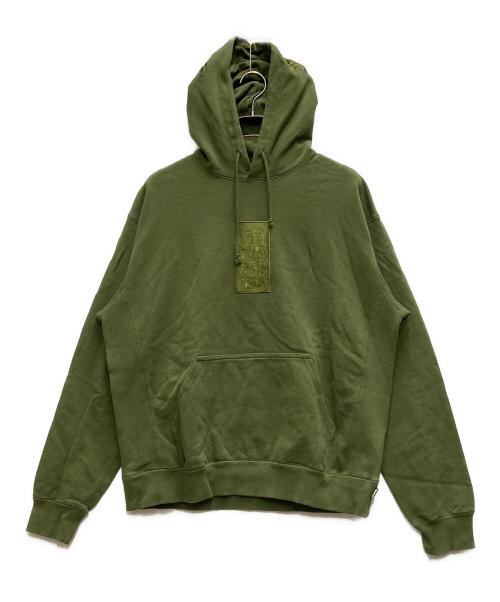 THE BLACK EYE PATCH（ブラックアイパッチ）THE BLACK EYE PATCH (ブラックアイパッチ) ロゴフーディ グリーン サイズ:Ｌの古着・服飾アイテム